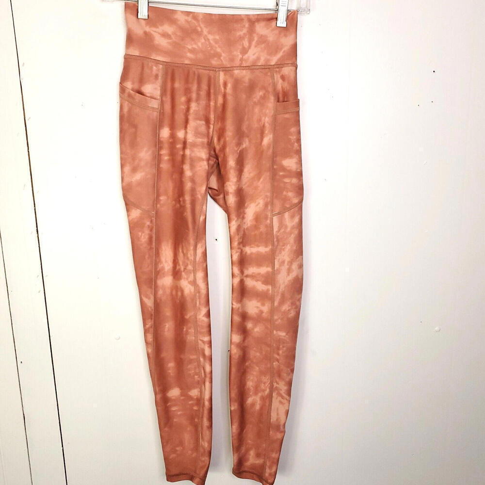 Gilly Hicks Pants WOmens XS Leggings Tie Dye Side Pockets Workout Buttery Soft